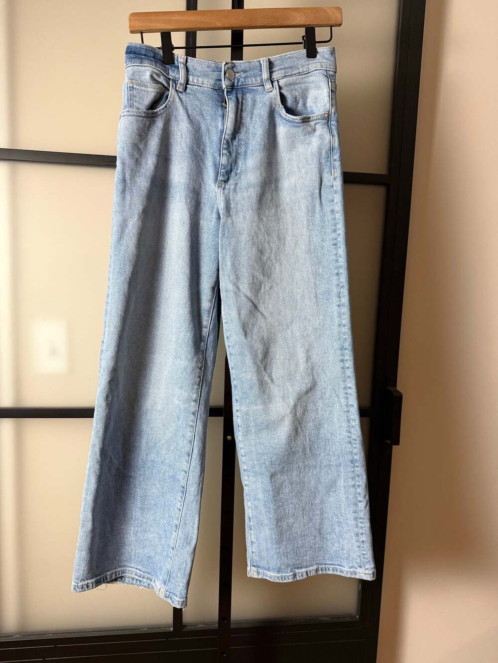 DL1961 Hepburn High Rise Wide Leg Jeans Size 27